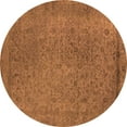 thumbnail image 1 of Ahgly Company Indoor Round Oriental Orange Industrial Area Rugs, 7' Round, 1 of 4