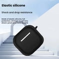 thumbnail image 4 of 5 in 1 for AirPods 4th Generation Case Accessories Set Kit, Silicone Protective AirPods Case with Anti-Lost Straps/Watch Band Holder/Storage Box/Keychain,Blue, 4 of 7