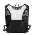 thumbnail image 4 of VeFlora Lightweight Reflective Running Hydration Vest Backpack, Breathable Mesh Hiking Vest with Multiple Pockets, Water Bottle Vest for Cycling, Jogging, Outdoor Activities(White/One Size), 4 of 5