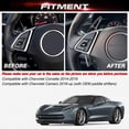 thumbnail image 3 of x xotic tech Carbon Fiber Pattern Steering Paddle Shifter Extensions Cover Trim Compatible with Chevy C7 Corvette 2014-2019, Camaro 6th Gen 2016-up Interior Accessories, 3 of 9