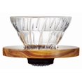 thumbnail image 1 of Cafetera de goteo HARIO V60 tamaño 01 de vidrio y madera de olivo, 1 of 7
