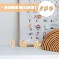 thumbnail image 3 of OHOIOLLA 40Pcs Wooden Maple Leaves Cutout Craft Supplies for Artists Diy Crafting Ornament Decoration, 3 of 8