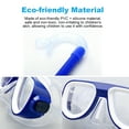 thumbnail image 2 of Tignapoo Eco-Friendly PVC Kids Snorkel Set with Silicone Mask for Safe Underwater Adventures, Ages 3-9, Blue, 2 of 6