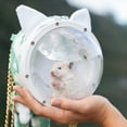 thumbnail image 1 of Bolsa de transporte para hámster, ardilla pequeña, bolso de viaje, rata, ratón, mascota pequeña, bolsa de hombro, jaula de transporte para chinchillas Verde, 1 of 10