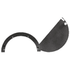 CRL 723DU Bronze Anodized Semicircular Design Ticket Window with 8-1/2" x 4-1/4" Opening