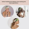 thumbnail image 3 of Kitsch Spa Headband - Multi Functional Skincare Headband in Palm Leaves, Green, 1 Pack, 3 of 16