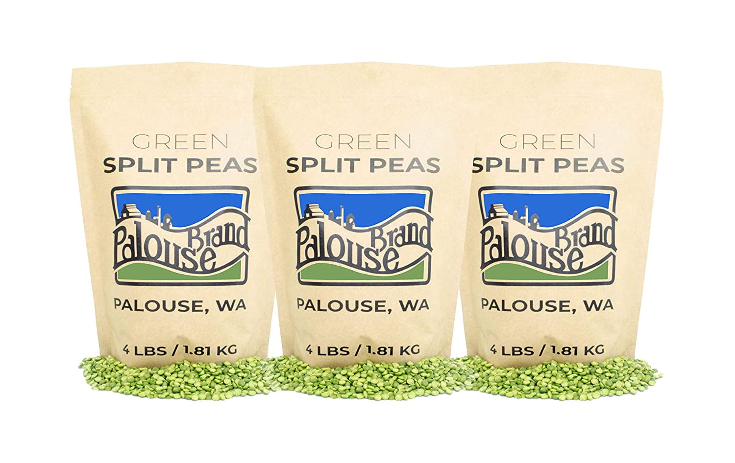 Green Split Peas • 12 lbs • NonGMO • Palouse Brand • USA Grown