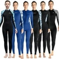 thumbnail image 2 of UPF 50+ Women's Rash Guard Swimsuit Long Sleeve One Piece - Full Body Sun Protection Swimwear, Surfing Diving Swim Suit, Chlorine Resistant, Beach Cover Up (XS-XXL), 2 of 7