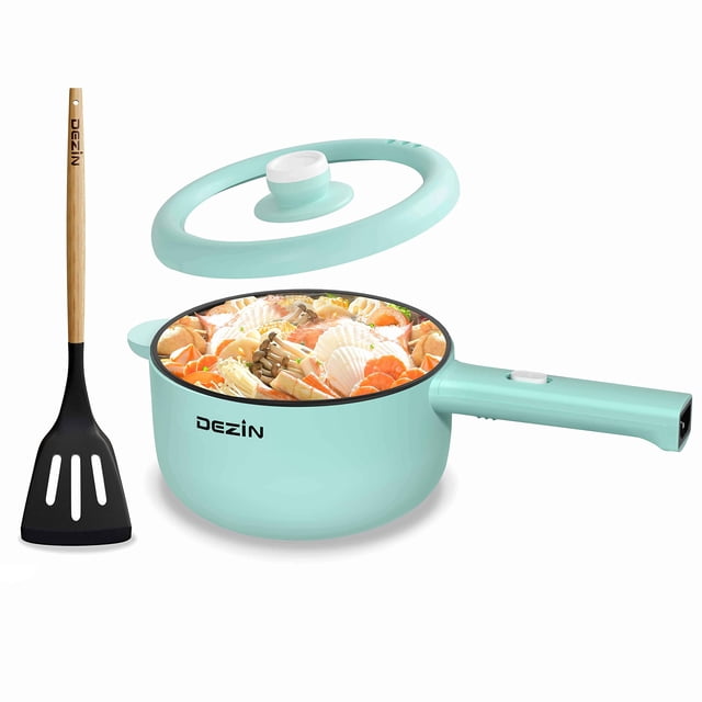 Cocina eléctrica DEZIN, sartén antiadherente para saltear fideos, 2 litros