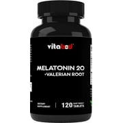 Vitabod Melatonin 20mg with Valerian Root 4:1 Extract 250mg - 120 Tablets