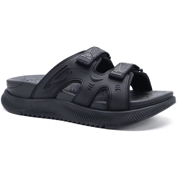 ONCAI Womens Orthotic Sandals Ladies Recovery Walking Slides Sandals for Women 2026 Arch Support Plantar Fasciitis Comfort Orthopedic Soft Cushion Summer Adjustable Sandalias Black Size 9