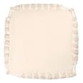 thumbnail image 2 of Stacy Garcia Square Geometric Over-tufted Cotton Medium-Sized Indoor Pouf, 18"x18"x18", 2 of 7