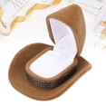 thumbnail image 1 of Caja De Joyería Para Sombrero, Almacenamiento De Pendientes De Anillo Caja De Regalo De Anillo Con Forma De Sombrero Portátil Para El Día De San Valentín Para El Día De La, 1 of 7