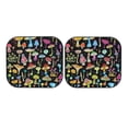 thumbnail image 7 of Haiem Bright Mushrooms Car Windshield Sun Shade (2 Pieces) Foldable Windshield Sun Shade Car Accessories for Truck SUV Pickup-Small, 7 of 7
