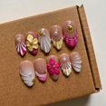 thumbnail image 1 of Uñas postizas MAGLFELL Luxury Medium Almond 3D ABS para mujer, 1 of 9