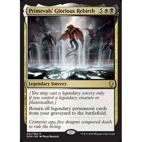 MtG Dominaria Rare Primevals' Glorious Rebirth (Foil) #201
