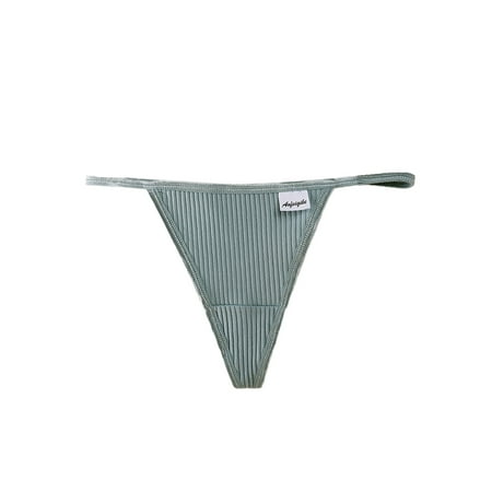 

Sanviglor Ladies Thongs G-String Panties Low Waist Underwear Comfy Lingerie Home Underpants Light Blue XL