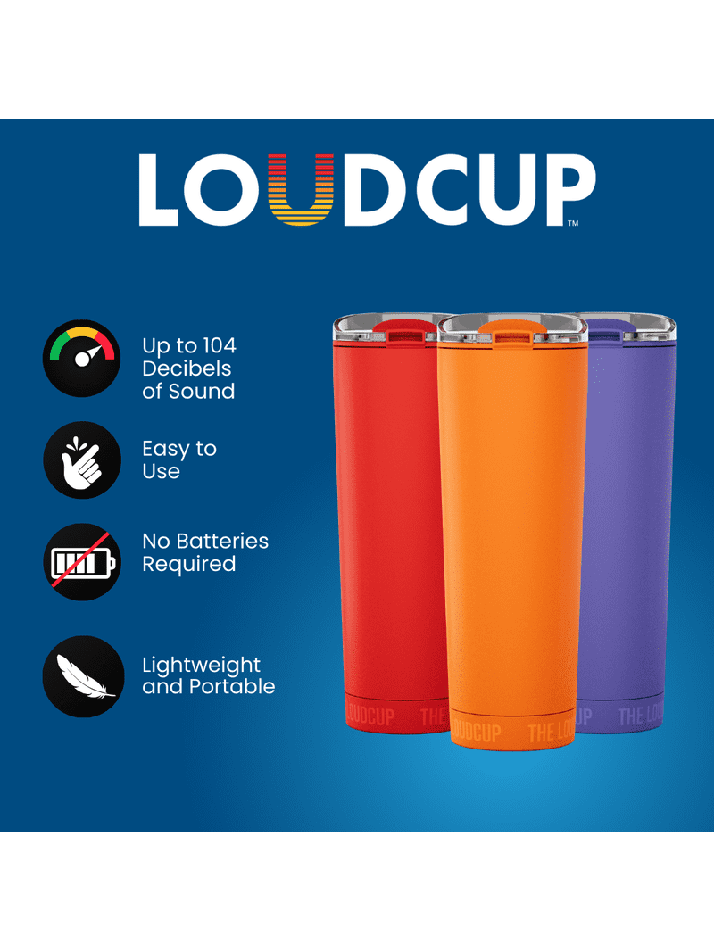 Loud Cup 23 oz Tumbler + Stadium Horn with Slide-Close Lid (Jet
