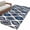 Blue, variant on Navy Blue Black Geometric Area Rugs 3'x5', Washable Small Throw Rugs for Living Room Bedroom, Abstract Art Diamond Modern Indoor Outdoor Rug Non-Slip Low Pile Carpet Runner Reversible Floor Mats