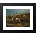 thumbnail image 2 of Adolf Schreyer 14x11 Black Modern Framed Museum Art Print Titled - The Advance, 2 of 5