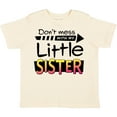 thumbnail image 3 of Inktastic Don't Mess with My Little Sister Boys or Girls Toddler T-Shirt, 3 of 5