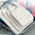 thumbnail image 3 of HAMPPLIES 4Pcs Travel Packing Compression Cubes for Luggage Organization 15.7X11.4in, 3 of 6