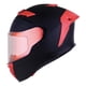 thumbnail image 1 of Casco Bkr Falcon Negro Mate Mica Roja Cerrado Svs Rojo negro L, 1 of 6