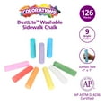 thumbnail image 3 of Colorations DustLite Washable Sidewalk Chalk ? Classroom Value Pack 126 pieces, 3 of 3