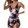 thumbnail image 4 of Zenbriele Women's One-Piece Swim Dress Flowy Swimsuits Tummy Control Skirt Bathing Suits, 4 of 12