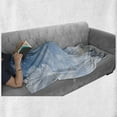 thumbnail image 6 of Winter Soft Flannel Fleece Blanket, Snow Falling down on New York City Urban Life Skyscrapers Streets Cold Weather, Cozy Plush for Indoor and Outdoor Use, 50" x 70", Blue Grey White, by Ambesonne, 6 of 6