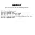 thumbnail image 2 of CMX Front Rear Disc Brake Rotors Kit for Car Chevrolet Cruze Sonic Limited K8-101050, 2 of 8