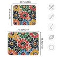 thumbnail image 5 of Yayeee Dish Drying Mat for Kitchen Counter Ultra Absorbent Easy Clean Pad 18x16", Dark Floral, 5 of 7