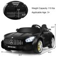 thumbnail image 3 of Costway 2 Seater 12V Kids Ride On Car Mercedes Benz AMG GTR w/Remote & LED Lights Black, 3 of 10