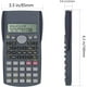 thumbnail image 2 of Calculadora científica de ingeniería de 2 líneas, adecuada para la escuela y los negocios (negro) Zhivalor CZBG-ZH1, 2 of 7