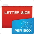 thumbnail image 5 of Ready-Tab Colored Reinforced Hanging Folders, Letter Size, 1/5-Cut Tab, Red, 25/box | Bundle of 2 Boxes, 5 of 5
