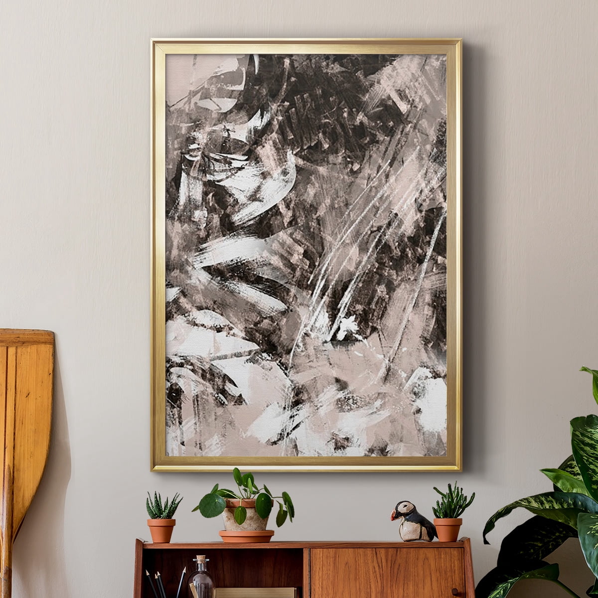 Blush Blackboard II Premium Framed Print, in Gold, Black, or Silver - Ready to Hang