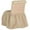 Beige, variant on SAFAVIEH Allie Solid Tufted Slipper Vanity Chair, Wheat Linen