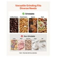 thumbnail image 2 of Grain Mill Grinder Plates - 2PCS Cast Iron Grinding Sheets for HN-2200/HN-3000, Corn Wheat Spice Mill Discs, Dry Food Grinder Replacement Parts, 2 of 9