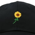 thumbnail image 2 of DALIX Sunflower Hat Womens Floral Baseball Cap in Black, 2 of 6