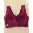 thumbnail image 2 of Super Soft & Comfortable Front Close Bra, Elegant Lace Wireless Push Up Bra, Women's Lingerie & Underwear, 2 of 9