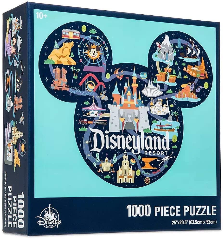Walt Disney World Map Icon Mickey Mouse 1000-piece Jigsaw Puzzle Ship for sale online 