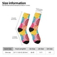 thumbnail image 4 of Goofa Colorful Wool Balls Printed Men's Crew Socks, Soft Durable Breathable Moisture-Wicking with Odor Control Cotton socks, 4 of 9
