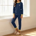 thumbnail image 5 of Lovzfmll Loungewear Set for Boys & Girls, Colorblock Ribbed Top & Joggers, Soft Home Wear for Little Girls, 5-6 Years, 5 of 9