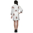 thumbnail image 4 of Moomaya Short Robe For Women Plus Size Printed Cotton Robe Lightweight Nightwear, 4 of 5