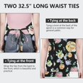 thumbnail image 6 of Pioneer Flower Floral Print Pattern Apron-Garden Aprons for Women with Pockets-Cotton Linen Waterproof Kitchen Cooking Gardening Aprons Adjustable for Kitchen,Cooking,BBQ and Salon 33x27 Inch, 6 of 7