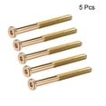 thumbnail image 4 of Unique Bargains Tornillos de máquina con socket hexagonal de acero al carbono Tornillo de muebles con socket hexagonal galvanizado Rosca media M8x3.54" 5Pcs, 4 of 4