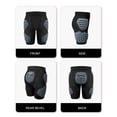 thumbnail image 3 of ChYoung Youth Kids Boys Padded Compression Shorts Girdle Hip and Thigh Protector for Football Baseball, 3 of 11