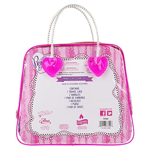 Expressions by Almar - Princess Déguisement de Voyage - Ensemble Portable de 5 Pcs d'Accessoires de Chaussures Princess. Jeu d'Imitation, Fête, Anniversaire, Filles, Excellent Cadeau