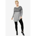 thumbnail image 4 of ellos Women's Plus Size Fair Isle Sweater Tunic, 4 of 5