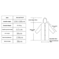 thumbnail image 4 of Raincoat,Outdoor Wear,Thick EVA Reusable Rain Jacket With Extended Length,Waterproof Garment For Hiking Camping And Travel, 4 of 9